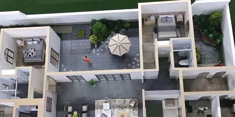 微缩现代房屋模型2-2